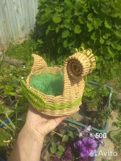 Плетеные корзины, короба, подставки