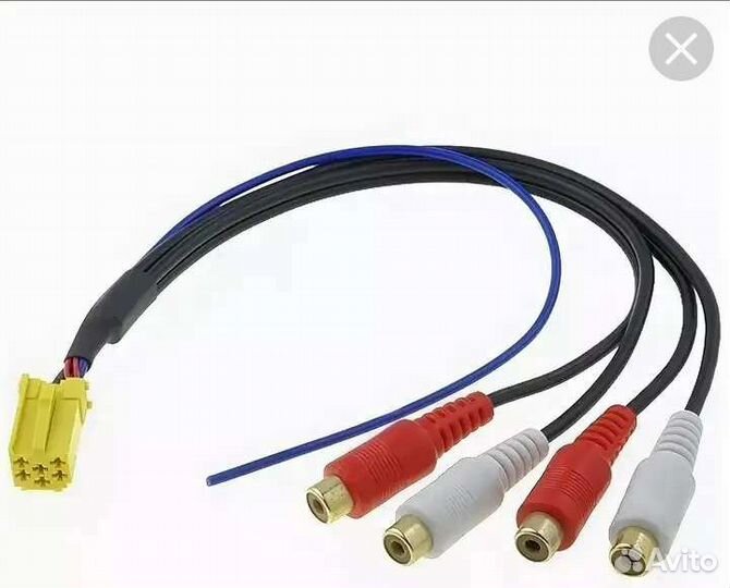 Mini ISO RCA переходник для магнитолы на Лада