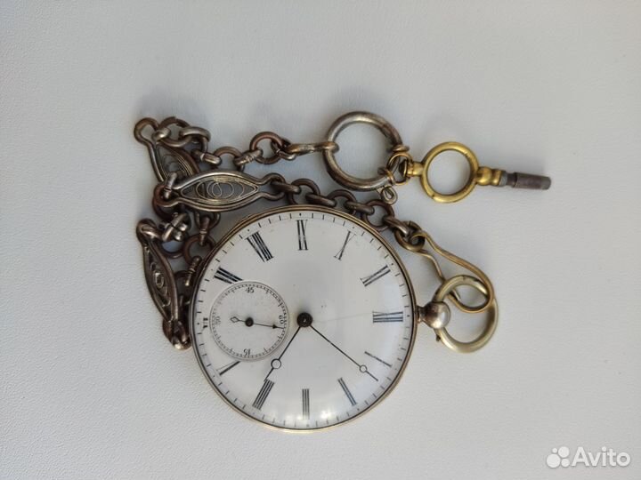 Карманные часы 19 век с ключом