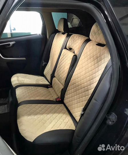 Чехлы из Экокожи в Ромб Volvo XC 60 Автопилот