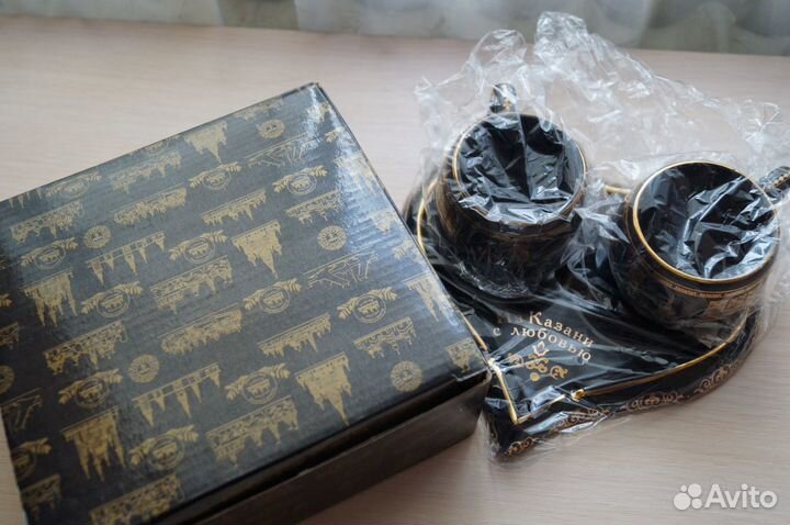 Кофейный набор-сувенир блюдце с пепельницей. новый