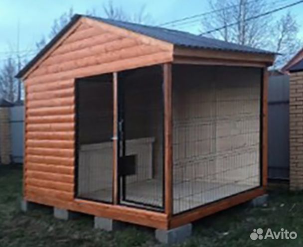 Вольер-клетка уличный утепленный для собак M-9-1