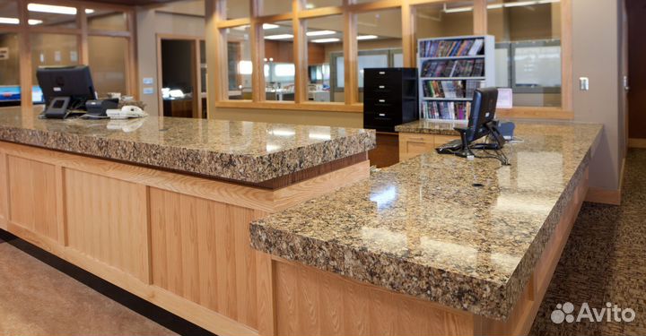 Барная стойка из искусственного камня с замером