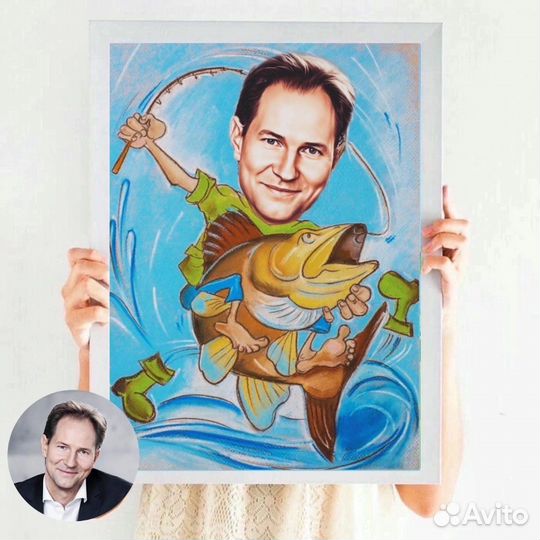 Шаржи на заказ по фото (цифровой)