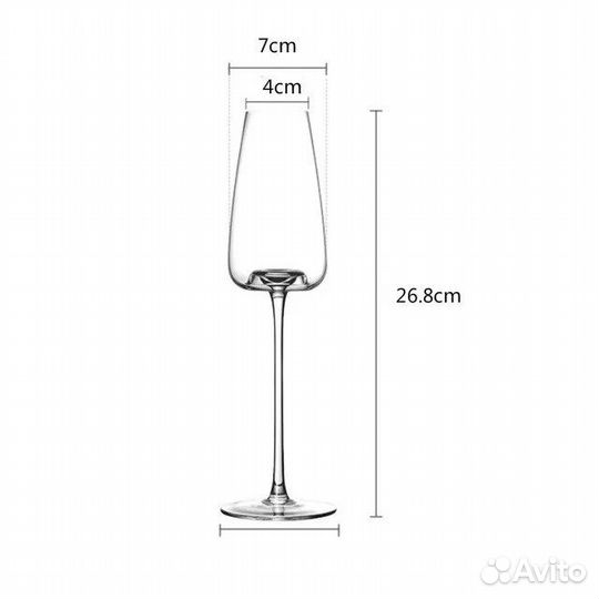 Бокалы для шампанского в стиле Bork