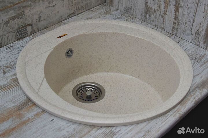 Кухонная мойка из искусственного мрамора Куба