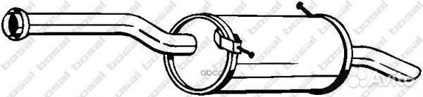 Глушитель задний citroen berlingo 08- 135101 Bosal