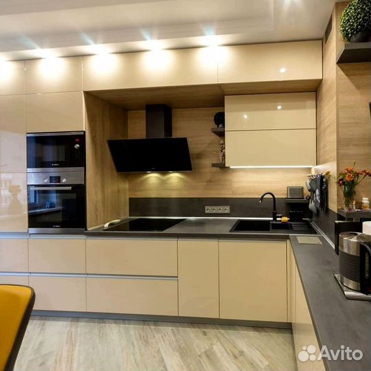 Современная кухня на заказ мдф фасады