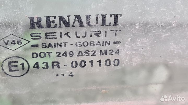 Стекло передней левой двери Меган 2