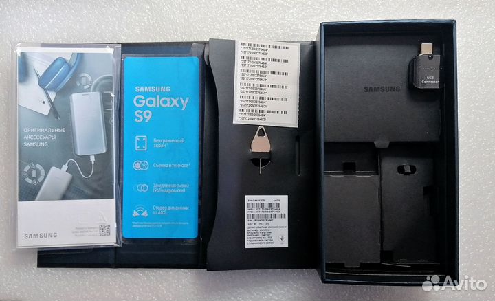 Коробка Samsung S9 S10e Buds2 Pro ориг чек +