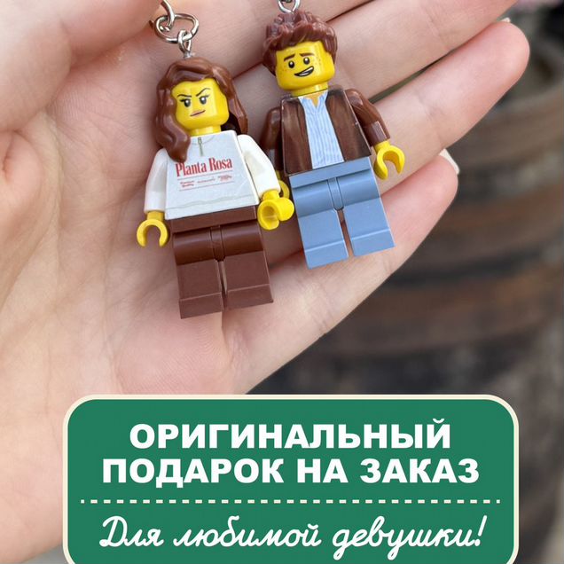 Подарок девушке / Брелок Лего по вашему фото