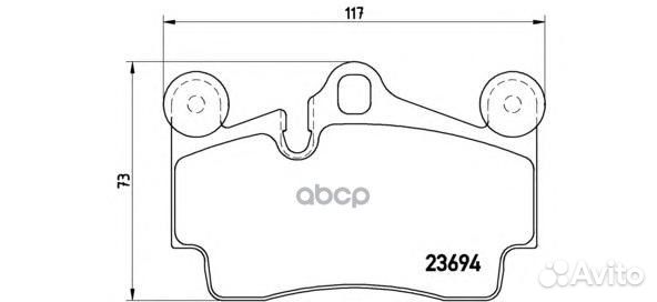 Колодки тормозные RR audi Q7 06/ VW touareg 02