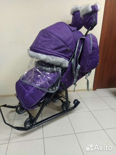 Новые санки коляска Ника 7-5sk
