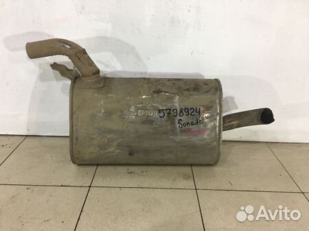 Задняя банка глушителя