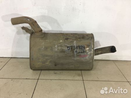 Задняя банка глушителя