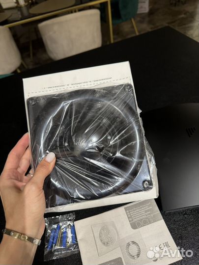 Вентилятор вытяжной для ванной черный