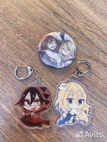 Аниме Satsuriku no Tenshi брелки значок