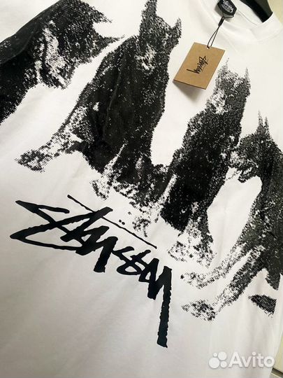 Футболка оверсайз мужская Stussy dobermans