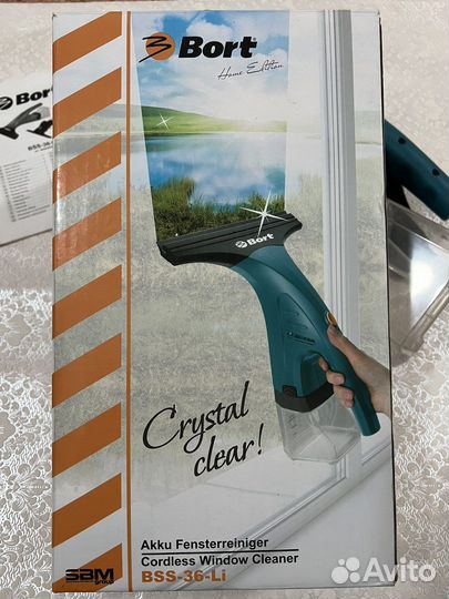 Моющий пылесос, стеклоочиститель Bort bss-36-li