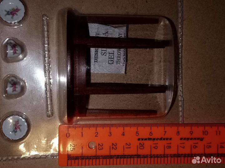 Кукольный сервиз + столик полумесяц