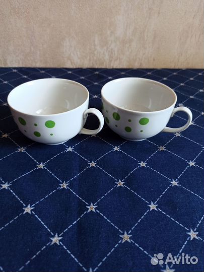Фарфоровые чашки Дулево, 1990г