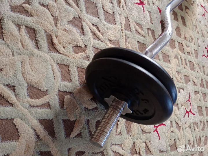 Штанга с блинами бу