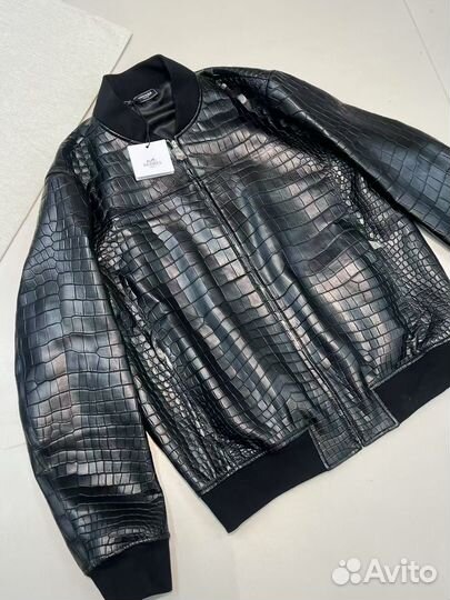 Куртка Hermes из кожи крокодила