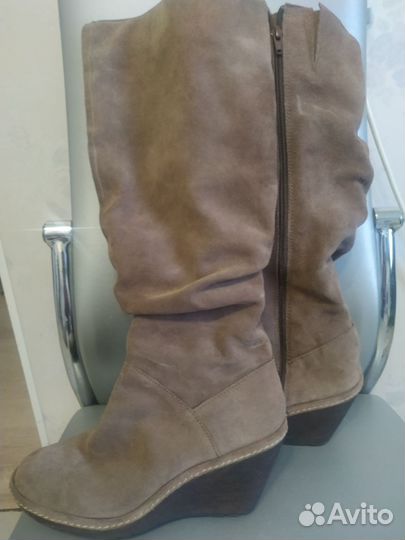 Сапоги женские натуральная замша