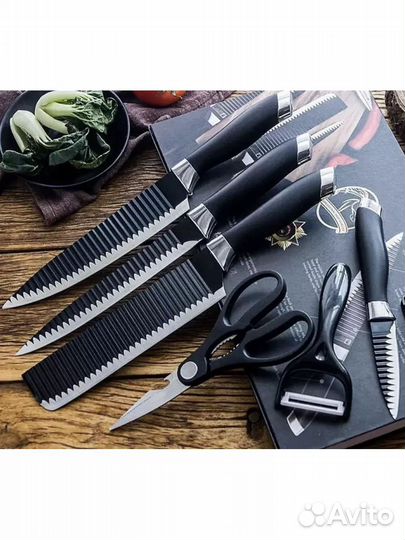 Набор кухонных ножей из нержавеющей стали 6в1