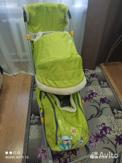 Детские санки коляска бу