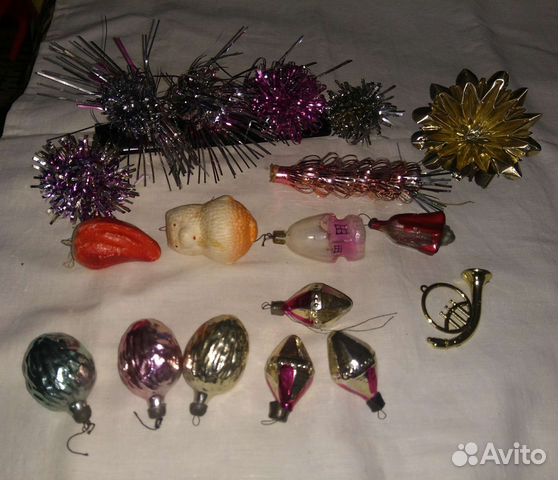 Новогодние игрушки СССР и современные, маски