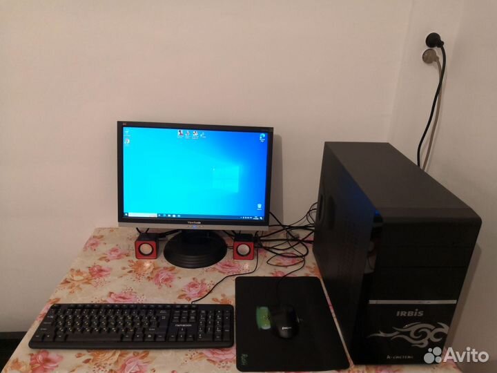 Компьютер офисный i3 с монитором полный комплект