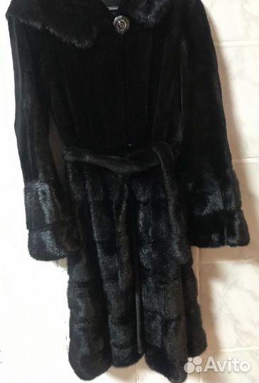 Шуба норковая с капюшоном 42 44