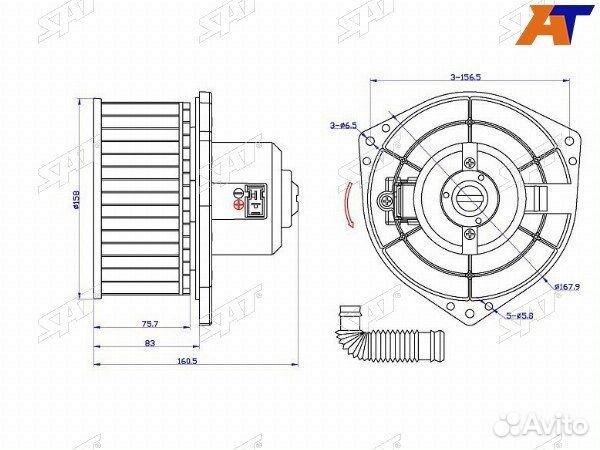 Мотор отопилеля салона, мотор печки nissan avenir