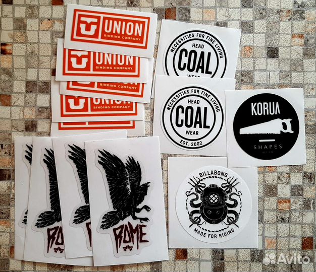 Виниловые наклейки billabong korua union makia