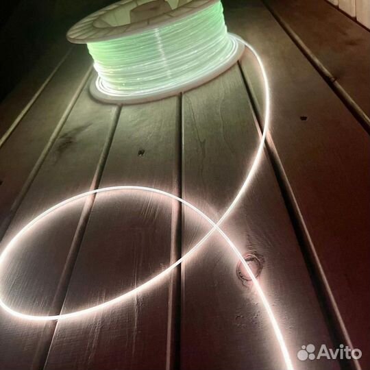 Оптоволокно торцевого свечения, световой кабель