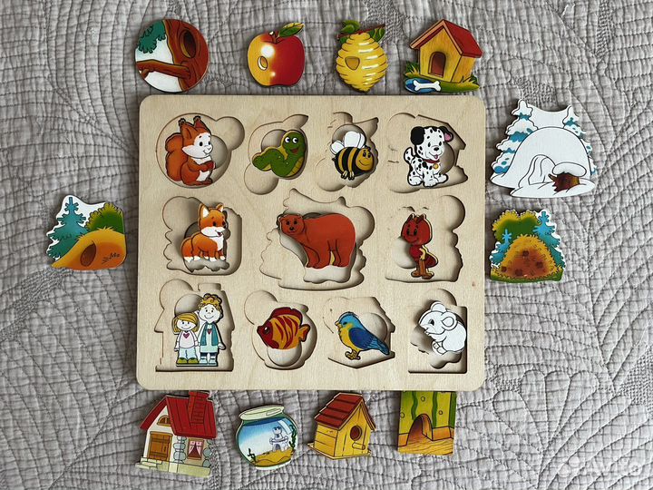 Пазл деревянный бизиборд