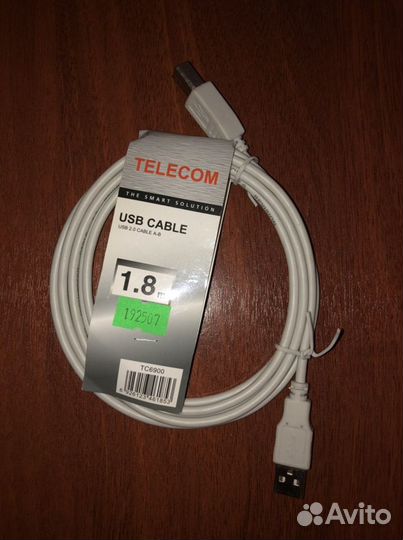 Новый кабель usb 2.0 A-B 1,8м