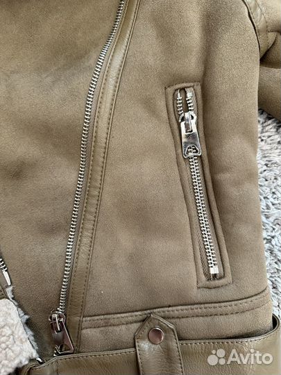 Дубленка zara 46