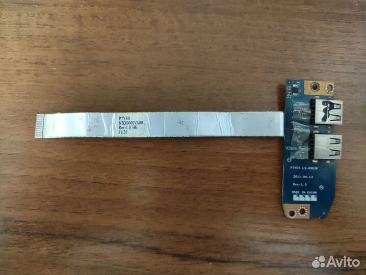 Плата USB для ноутбука Acer 7560