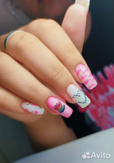 Маникюр. Наращивание. Гель лак