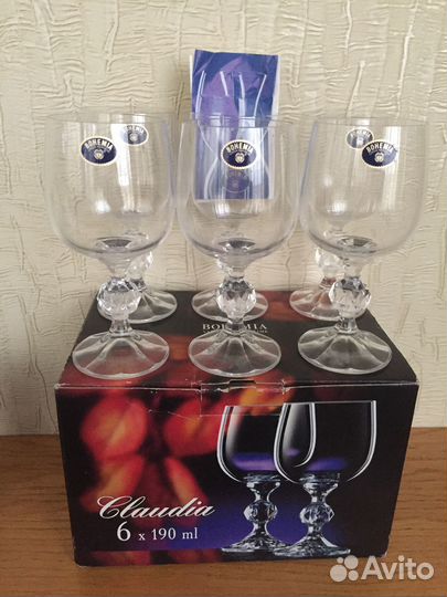 Набор бокалов Claudia(Crystal Bohemia) вино/коньяк