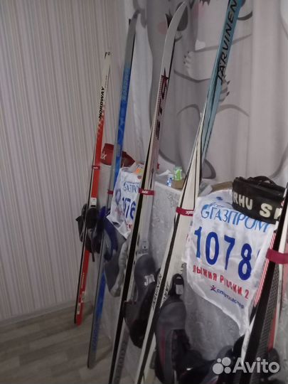 Лыжи беговые 5комплектов размер от 38 до 46
