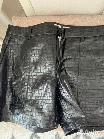 Кожаные шорты zara 30 размер