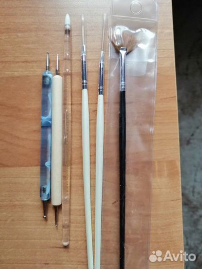 Кисти для дизайна ногтей 14шт +2