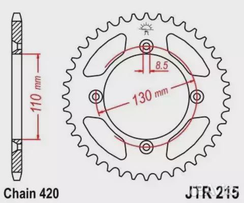 Звезда ведомая JTR215 49