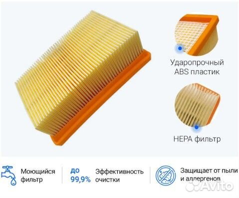 Фильтр для пылесосов Karcher серии WD 4/5/6