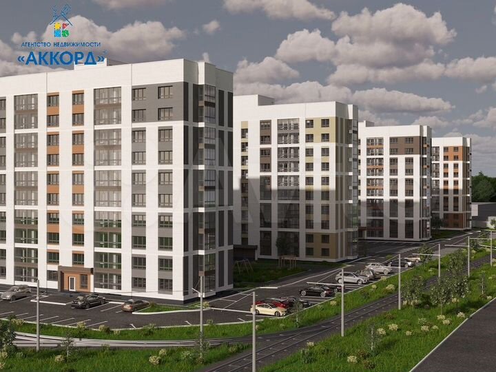 2-к. квартира, 44,7 м², 1/10 эт.