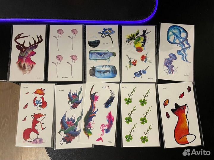 Переводные тату, временные тату