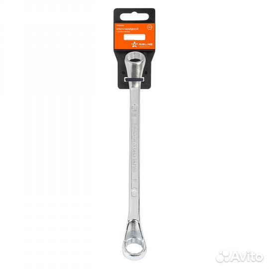 Ключ накидной с изгибом 16х17мм пласт. подвес